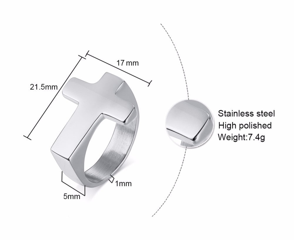 Retro Cross Ring