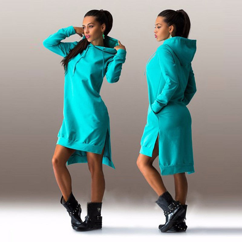 Georgia Hooded Sweatshirt Dress