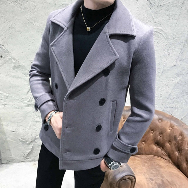 Jain Men's Pea Coat