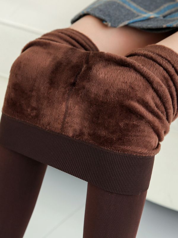 SVOKOR Winter Leggings Knitting Velvet Leggings High Elastic Thicken Warm Pants Skinny Pants For Women Leggins Comfortable