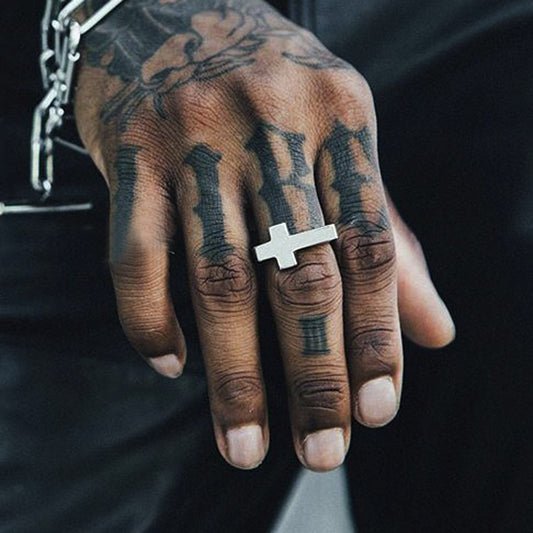 Retro Cross Ring