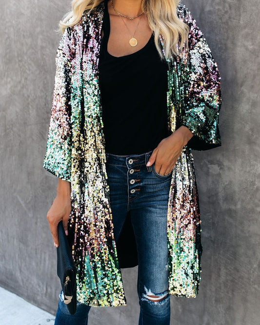 Pari Women's Sequin Duster